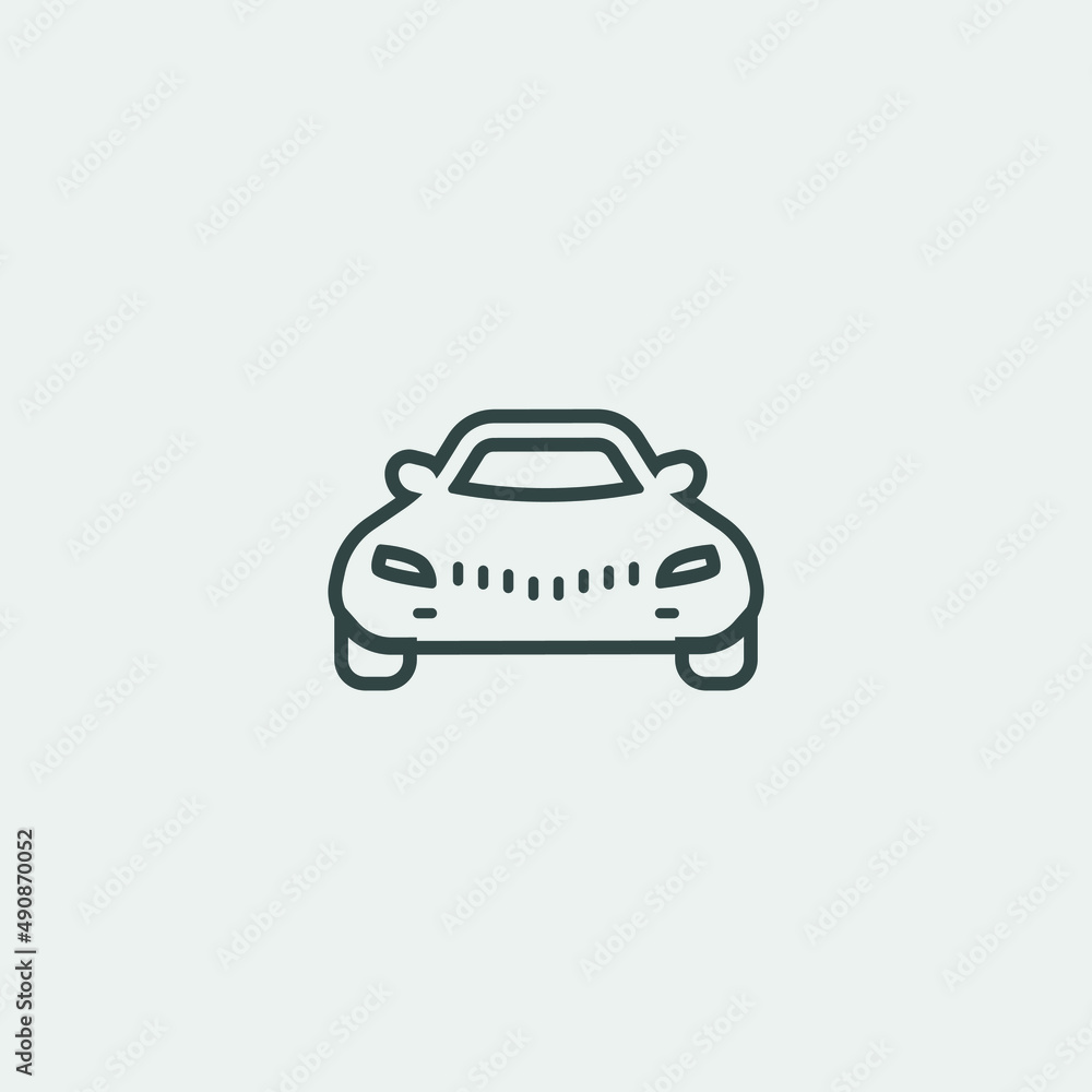 Car front view icon Car front view icon