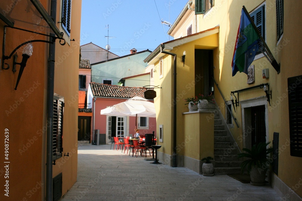 street in Fazana, Croatia