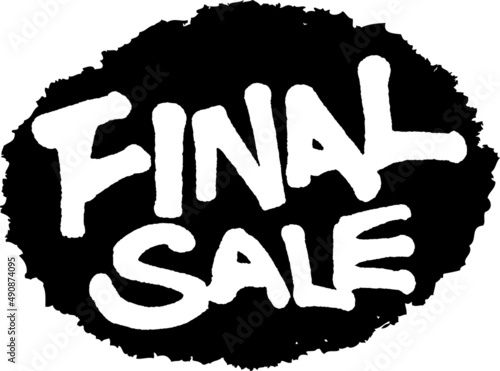 筆文字,FAINAL SALE,ファイナルセール,スタンプ風,日本書道,ベクター,横書き,01