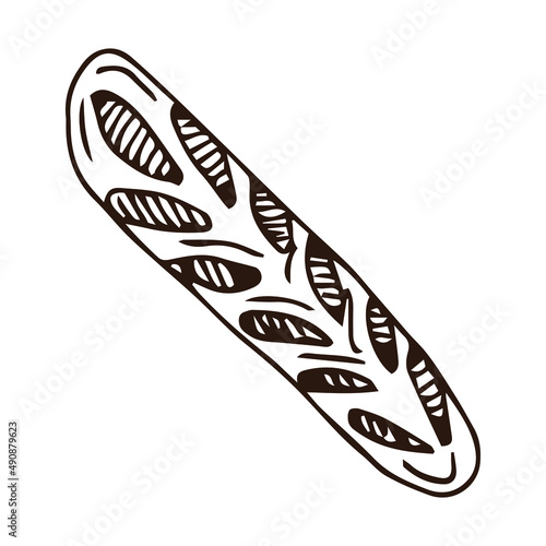 bread doodle icon