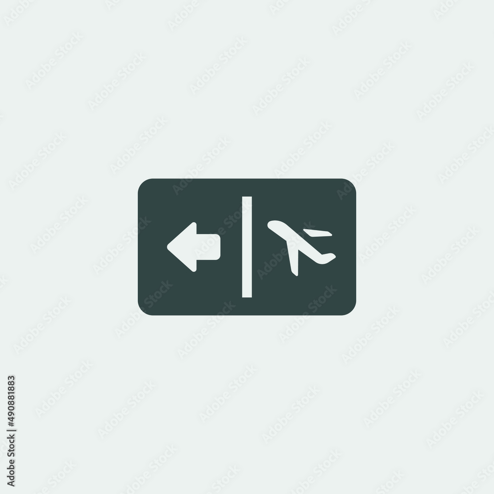 Airport terminal direction gate Airport terminal direction gate