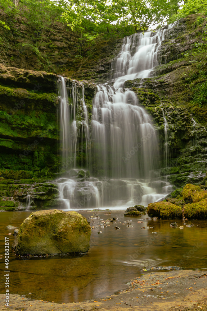 waterfall in the forest waterfall in the forest