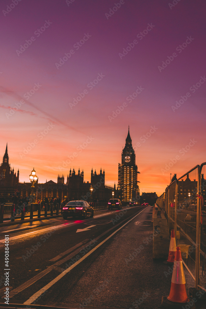 Big Ben London at sunset
