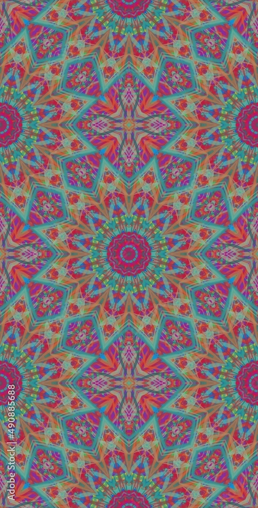 Fractodome Colorful Seamless Fractal Patterns