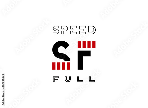 fast and speed logo vector