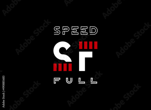 fast and speed logo vector