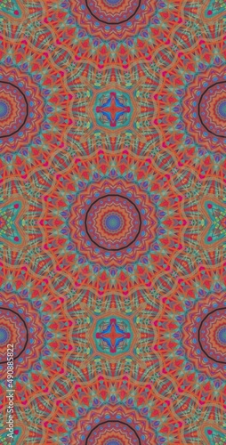 Fractodome Colorful Seamless Fractal Patterns