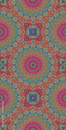 Fractodome Colorful Seamless Fractal Patterns