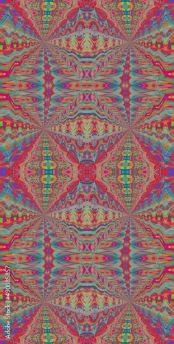 Fractodome Colorful Seamless Fractal Patterns