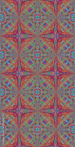 Fractodome Colorful Seamless Fractal Patterns