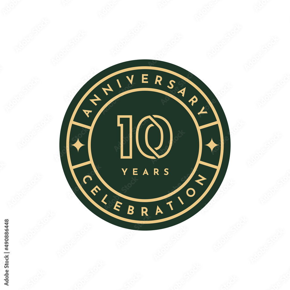 10 Years anniversary celebration design