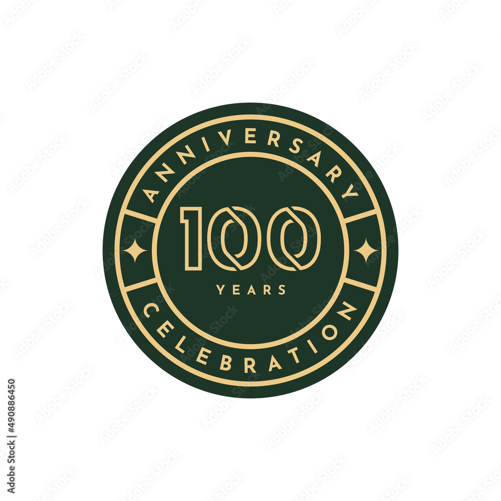 100 Years anniversary celebration design