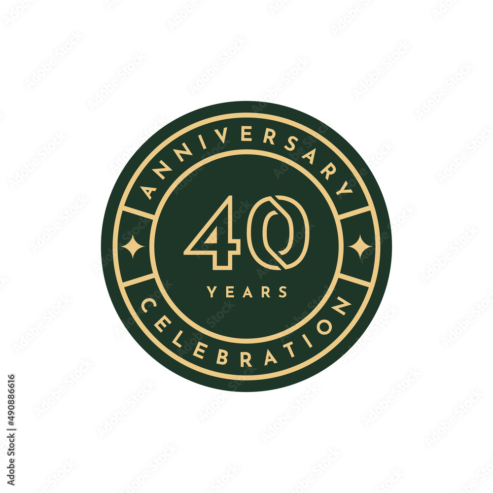40 Years anniversary celebration design