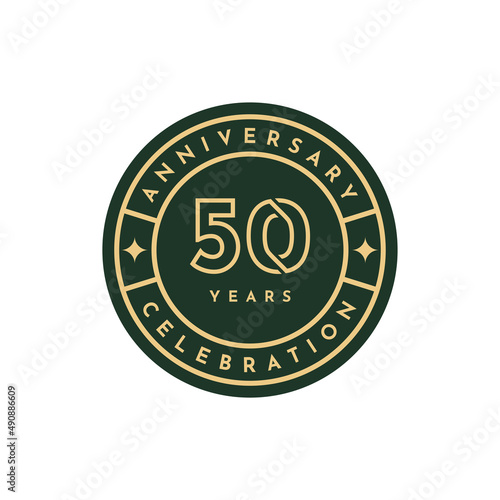 50 Years anniversary celebration design