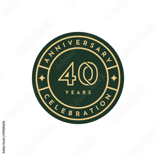 40 Years anniversary celebration design
