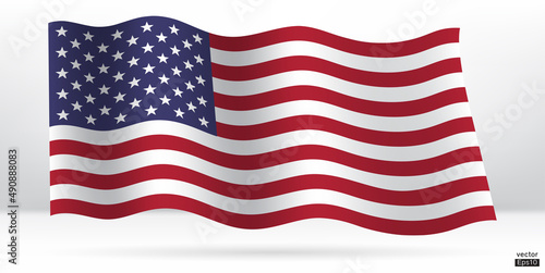 The American flag,
The Stars and Stripes
Red, White, and Blue.Old Glory. American flag sign. Vector illustration sign.