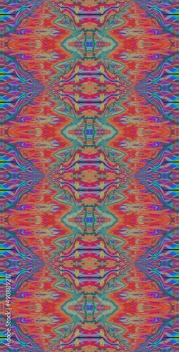 Fractodome Colorful Seamless Fractal Patterns photo