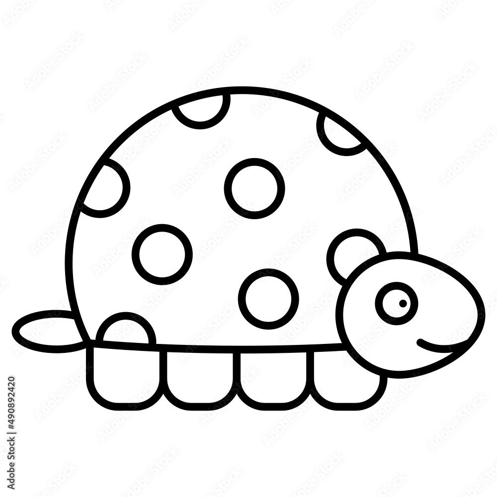 Tortoise Animal Zoo. Turtle Icon Cartoon Tortoise Animal Zoo. Turtle Icon Cartoon