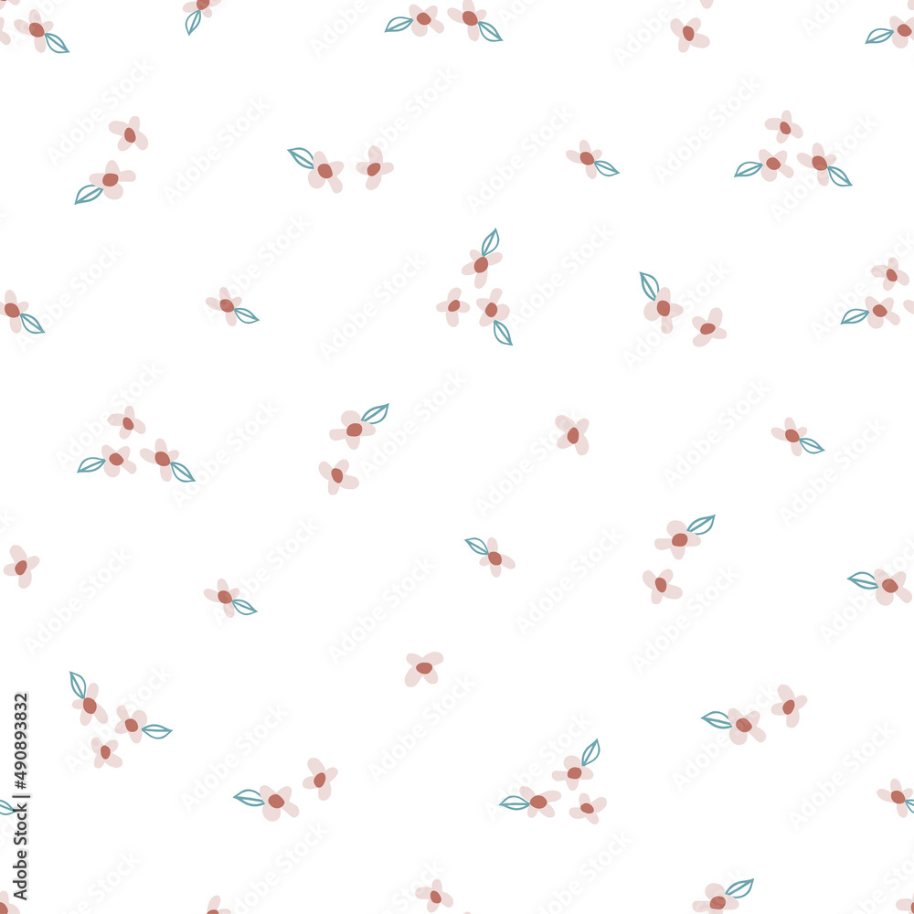 Cute flower rainbow seamless pattern Cute flower rainbow seamless pattern