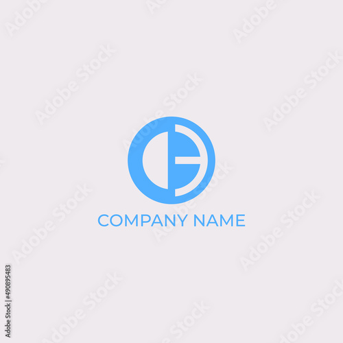 Initial, Corporate CE Logo Design In Illustrator.