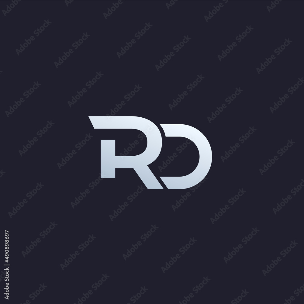 RD letters logo design, vector monogram RD letters logo design, vector monogram