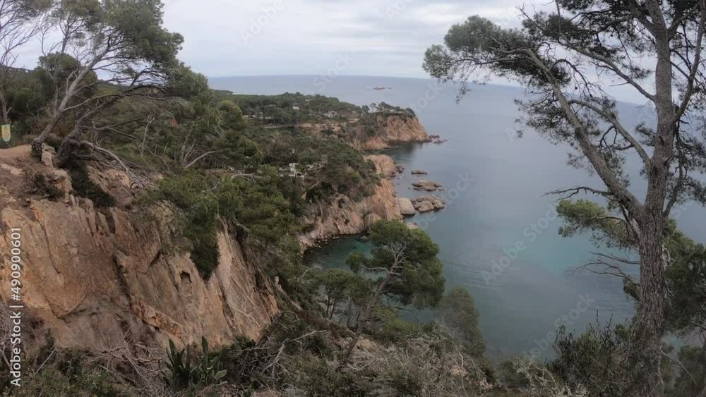 wild landscape on the coast of palamos. wild landscape on the coast of palamos.