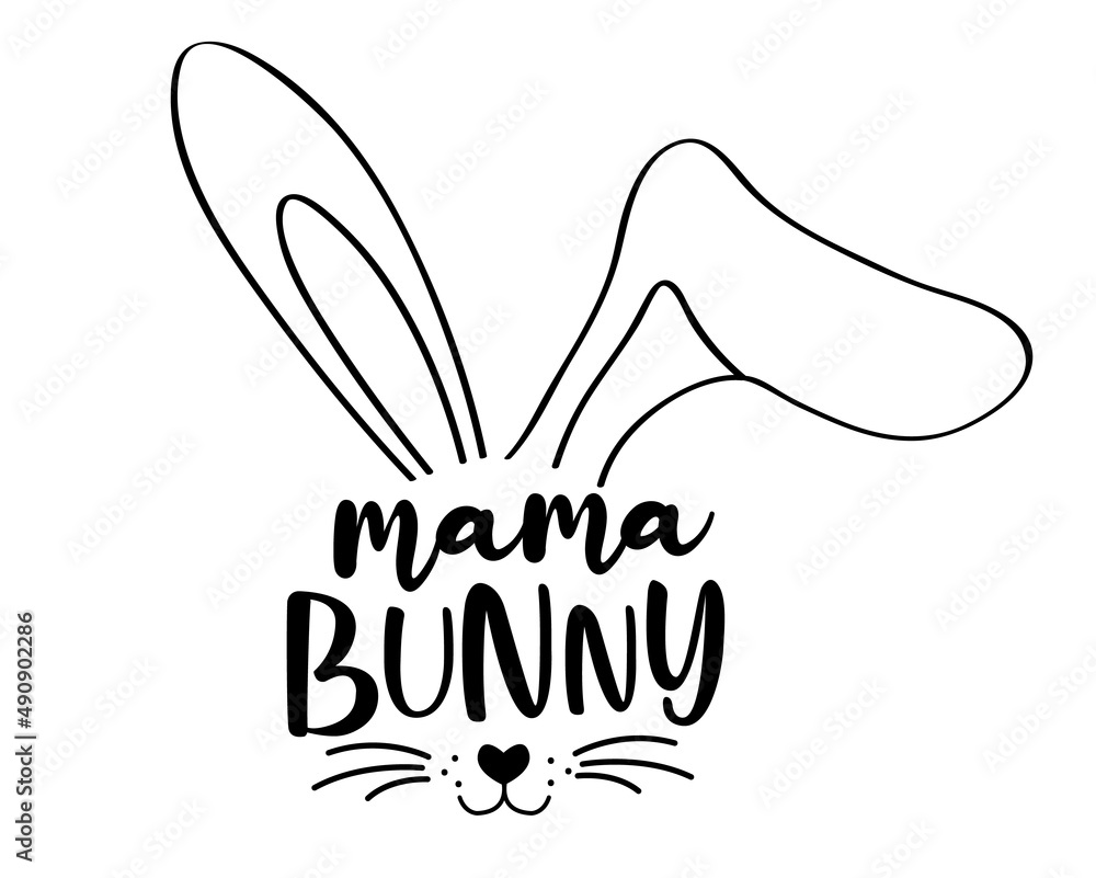 Cute Mama Bunny Easter Collections Set