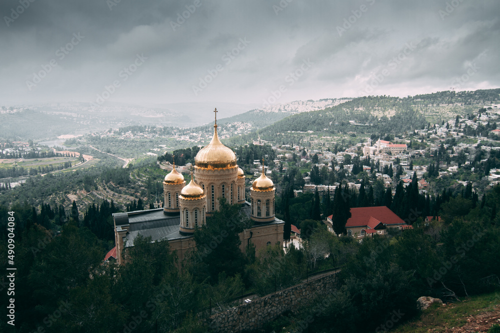 Jerusalem, Russian Orthodox Gornensky monastery in Ein Karem district