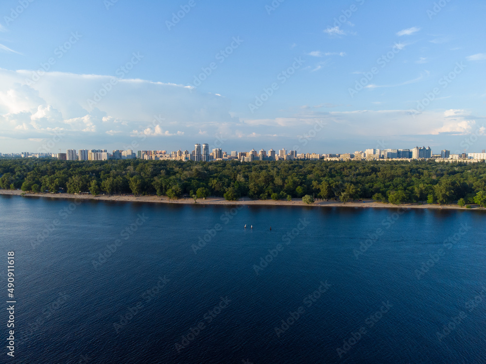 Kyiv, Ukraine. View of the Dnieper River.