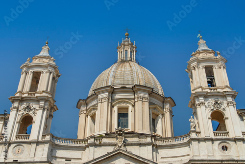 Rome, Italy - June 2000: View of Piazza Navona