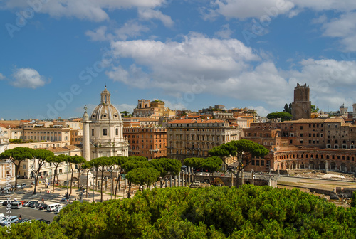 Rome, Italy - June 2000: View of the historic city
