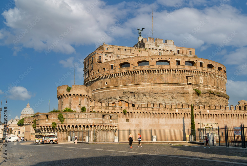 Rome, Italy - June 2000: Castel Sant’Angelo, Mauzoleum Hadriana