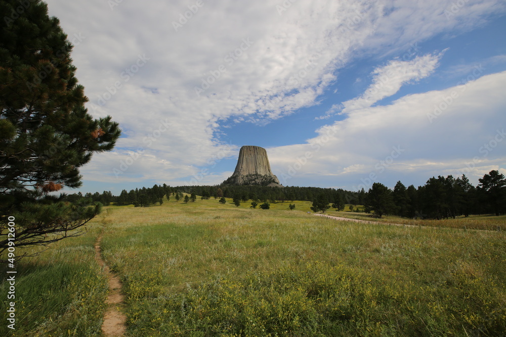 View of Devils Tower, Wyoming, United States