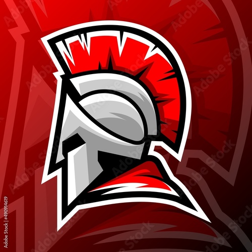 vector graphics illustration of a spartan in esport logo style. perfect for game team or product logo
