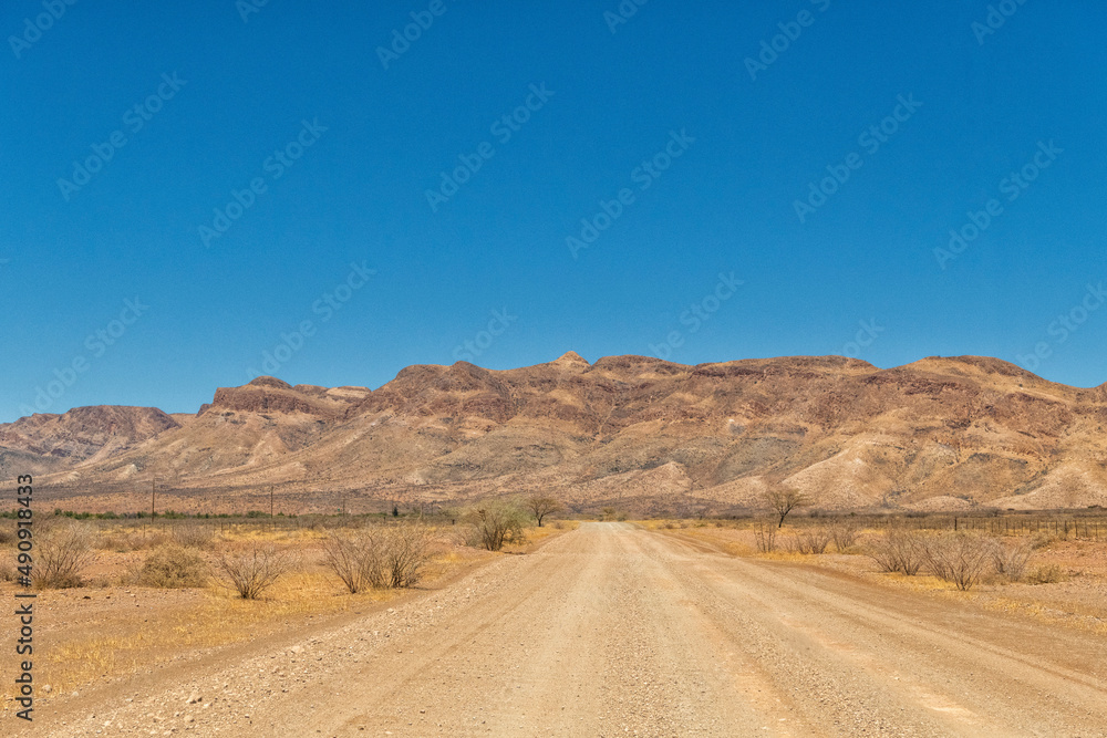 off through the desert to the mountains of Namib-Naukluft, Namibia