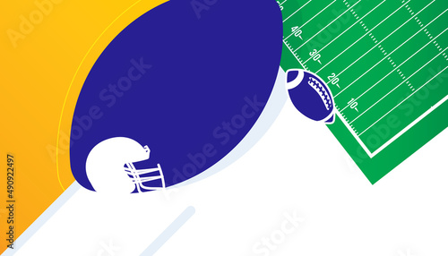 Vector illustration of American football abstract background. Sport concept