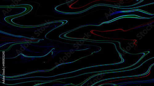 Moving colorful lines of abstract background,