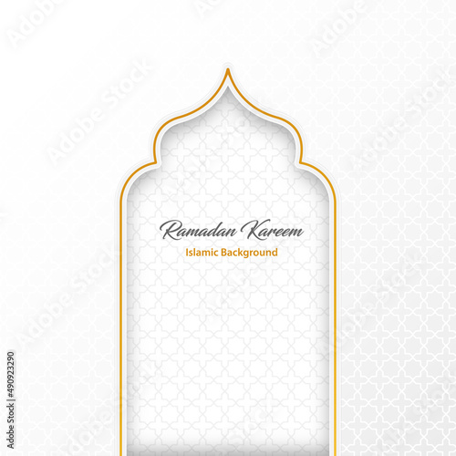 Modern Islamic background Ramadan kareem Vector
