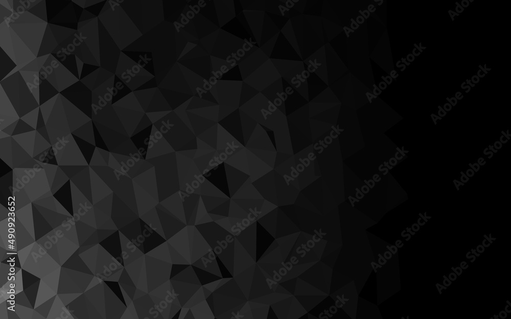 Dark Silver, Gray vector shining triangular pattern. Dark Silver, Gray vector shining triangular pattern.