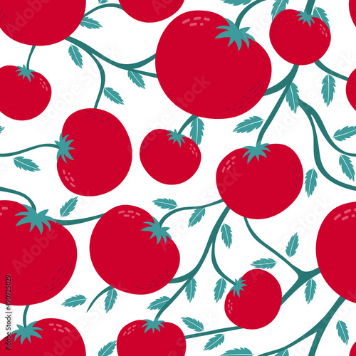 Seamless pattern tomato