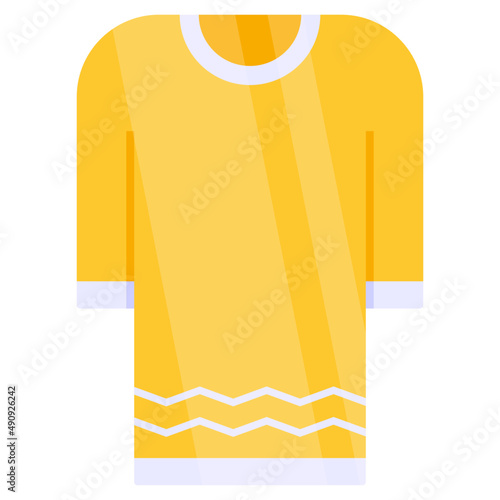 Traditional kameez icon, editable vector

