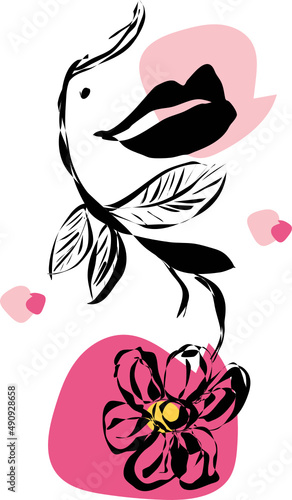 besos y flores