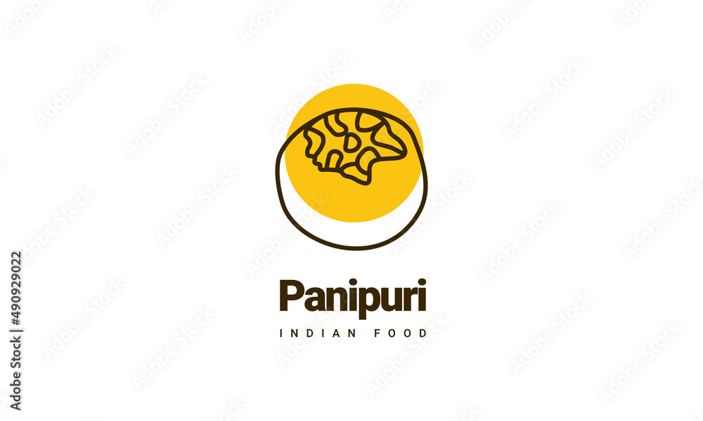 indian food logo template for company or restaurant Stock Vector