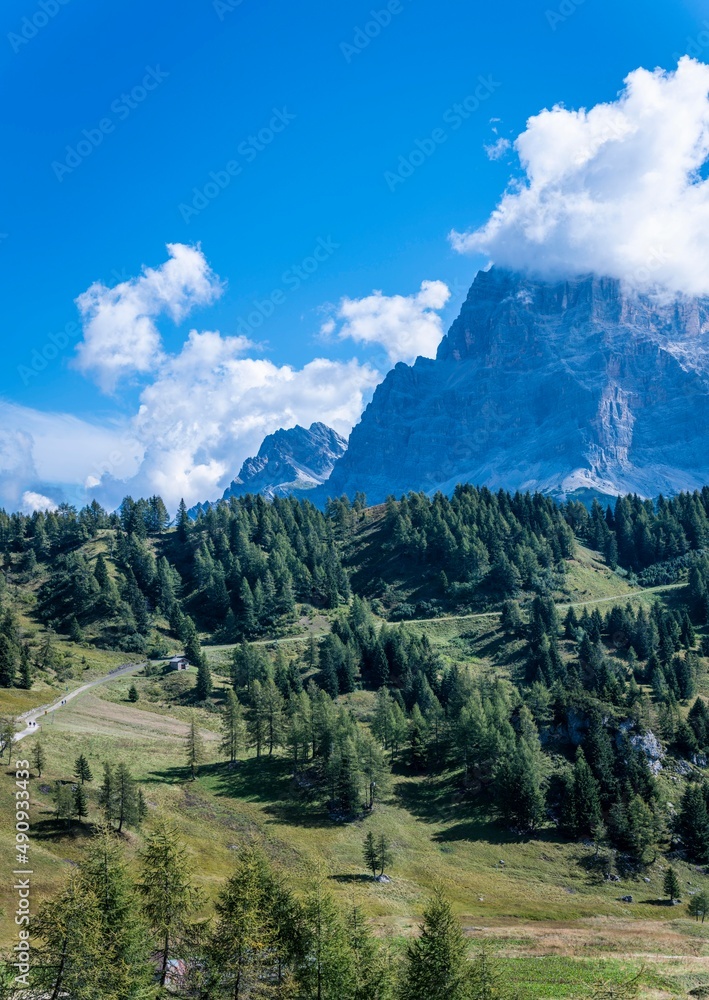 Dolomites. Monte Civetta and the Coldai lake. Dream summer Dolomites. Monte Civetta and the Coldai lake. Dream summer