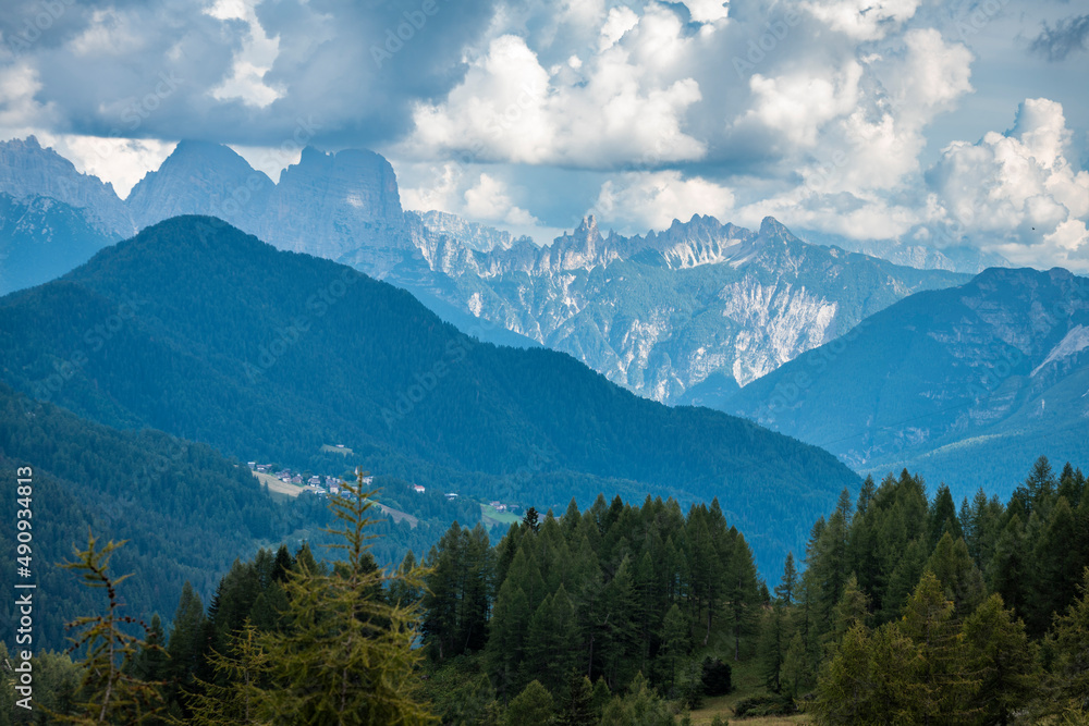 Dolomites. Monte Civetta and the Coldai lake. Dream summer Dolomites. Monte Civetta and the Coldai lake. Dream summer