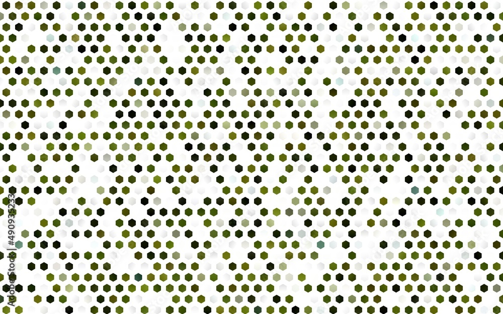Dark Green, Yellow vector background with hexagons. Dark Green, Yellow vector background with hexagons.