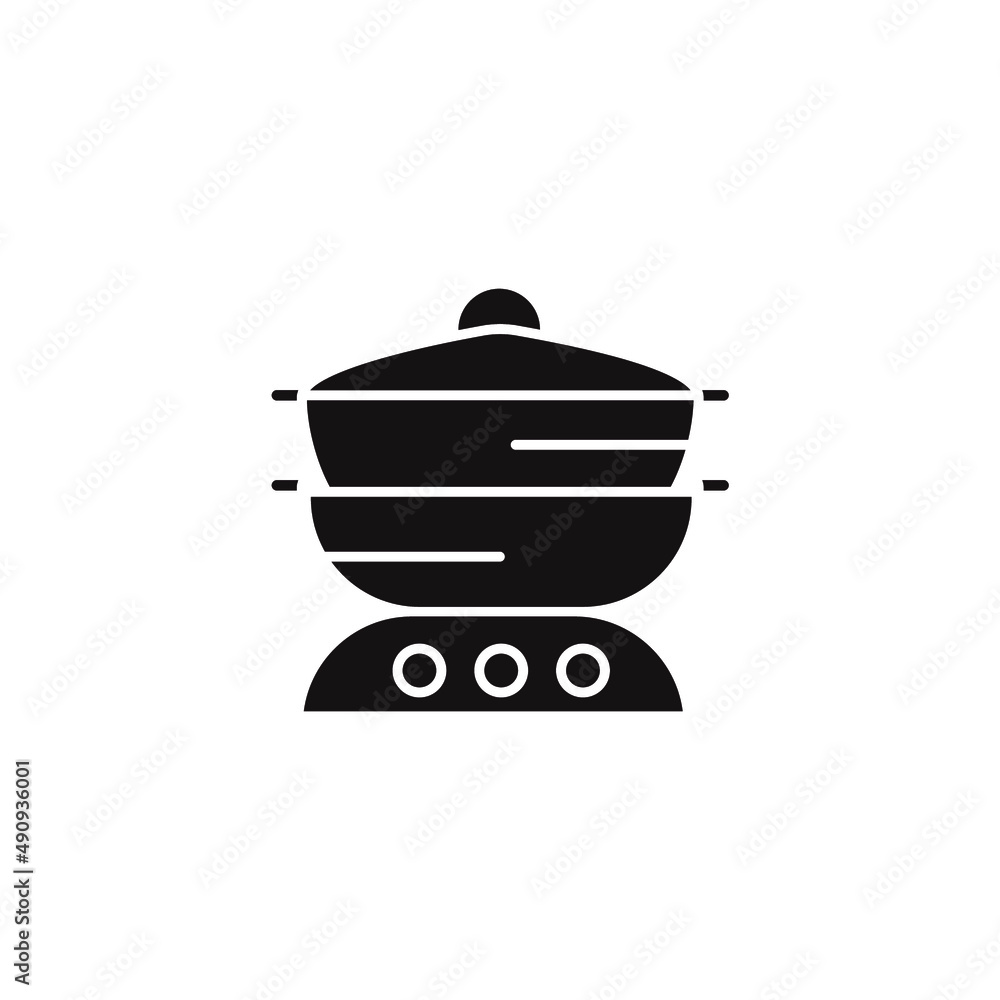 Double boiler icons symbol vector elements for infographic web Double boiler icons symbol vector elements for infographic web