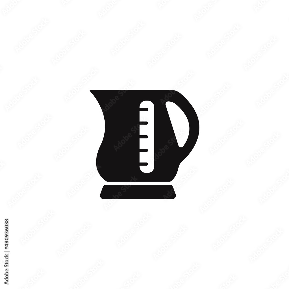 Electric kettle icons symbol vector elements for infographic web Electric kettle icons symbol vector elements for infographic web
