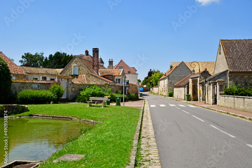Thoiry; France - july 20 2021 : picturesque village