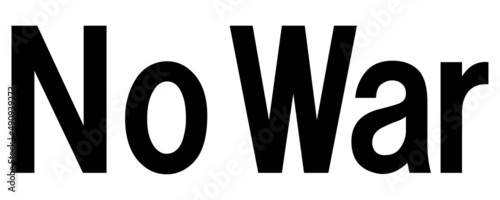 NOWAR　反戦　平和　戦争反対　抗議の文字素材